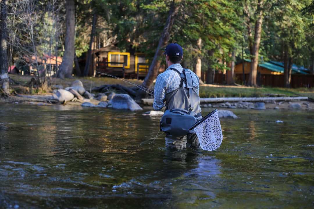 Photo Mountain river fishing