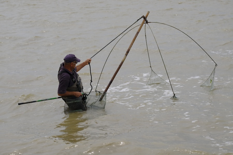 Photo Use of echo sounders in rivers to locate fish