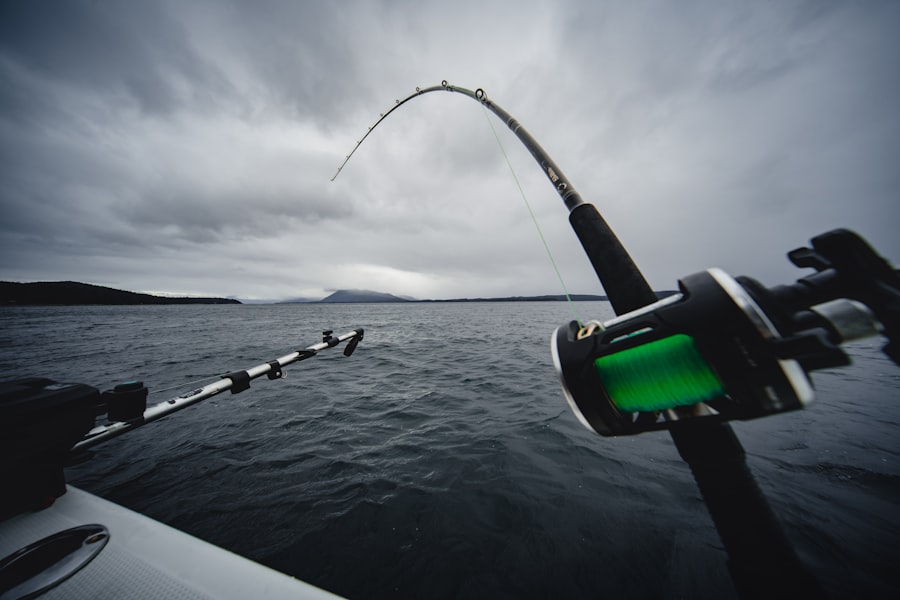 fishing during light summer storms