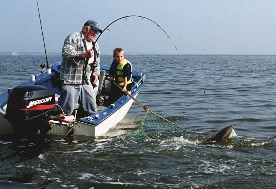 Herbivorous fish fishing
