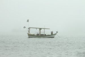 Pescar con niebla y poca visibilidad